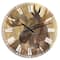 Designart 'Into The Wild Gold Moose Farmhouse Wall Clock